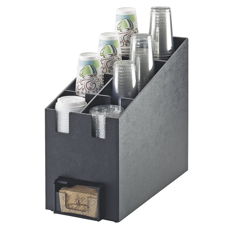 Classic Cup/Lid Organizer and Coffee Sleeve Dispenser