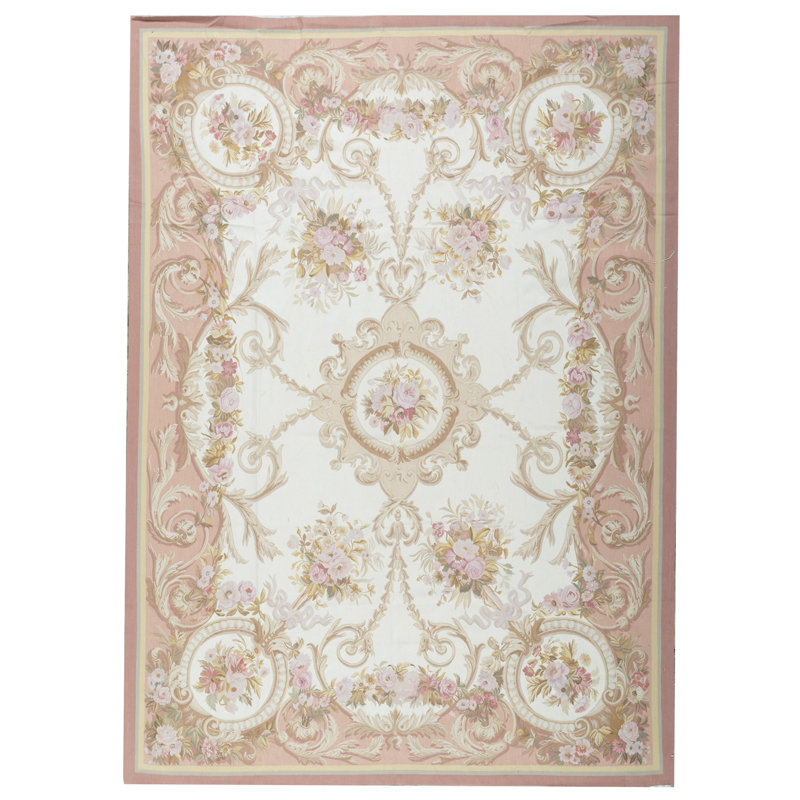 Aubusson Flatweave Wool Oriental Area Rug