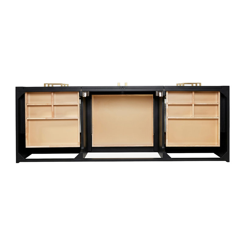   Base de meuble-lavabo simple 60 po Loren, Noir