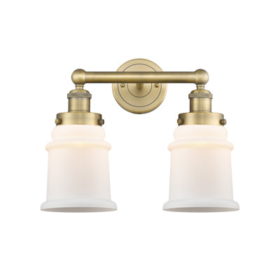 Éclairage pour meuble-lavabo de salle de bain 2 lumières Cailen de la collection Edison