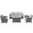 Dyumina Wicker 5 - Person Patio Conversation Set with Cushions-95865109