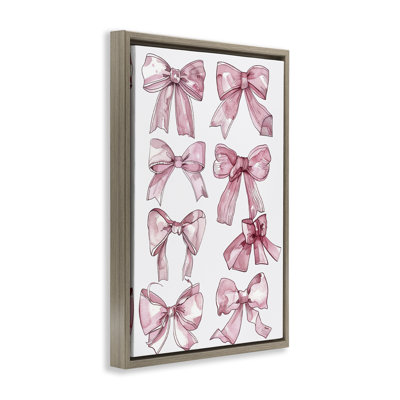 Various Ribbons in Pink Floating Frame, design by LSR Design Studio