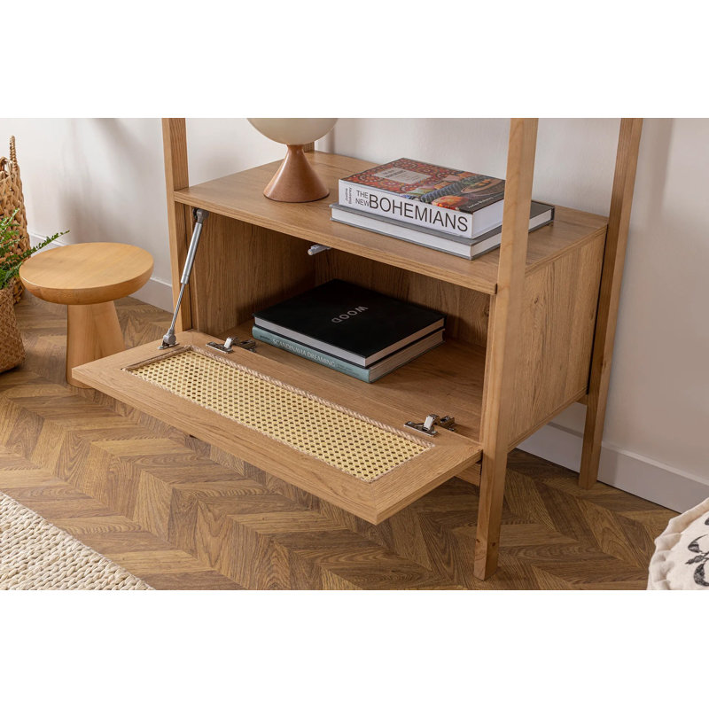 Bibliothèque géométrique H 72,83 "x l 29,92", Natural