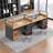 Mitsue Rectangle 2 Person Cubicle with Cable Management