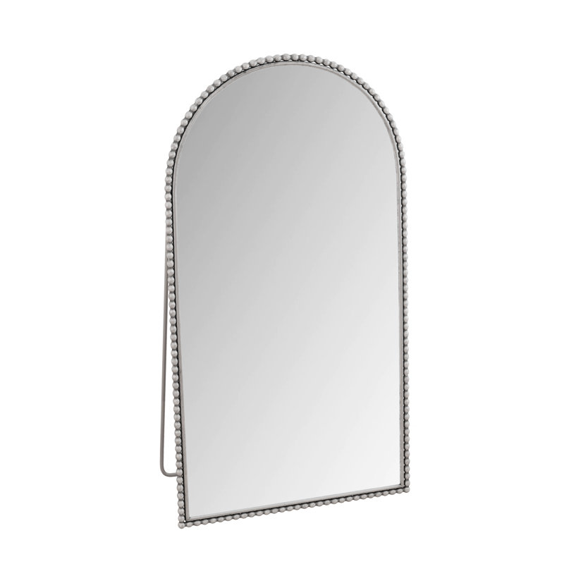 Modern Arch Retro Full Length Mirror, Silver