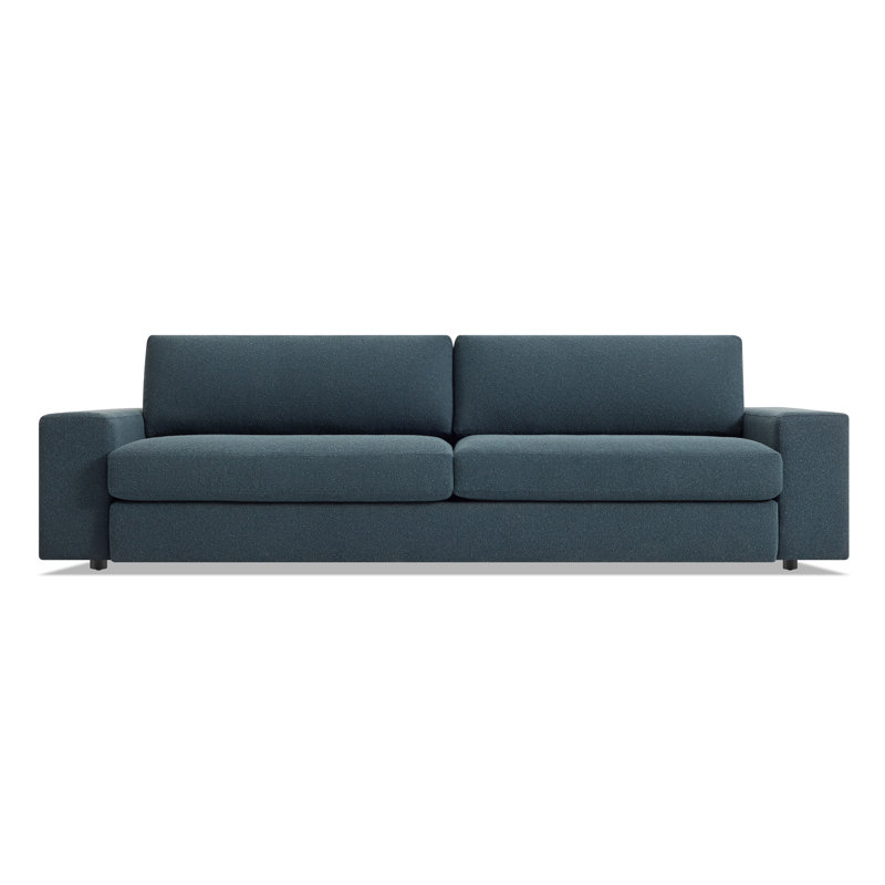 Esker Sofa, Kelso Blue 100% Polyester, 31" H x 98" W x 42" D