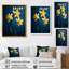 Moody Daffodils Contrast II - art floral encadré jaune-1684276103-1684276106