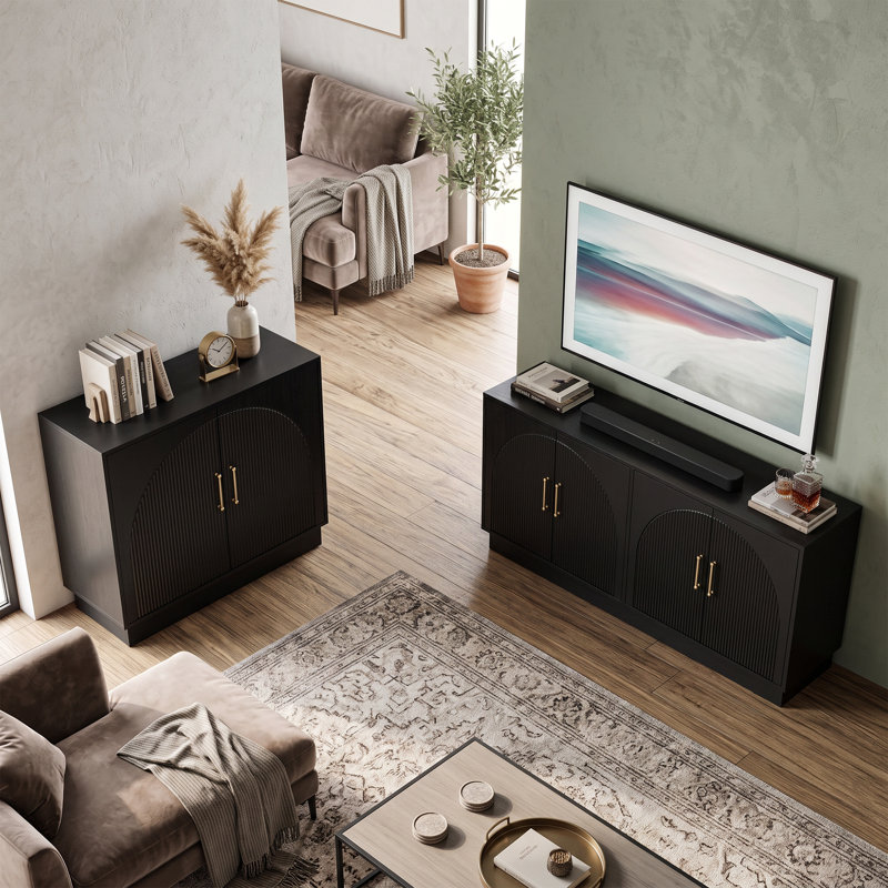 Mixed-Size Sideboard Set, Black