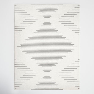 Tapis gris et ivoire Cohutta