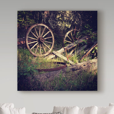 «Wagon Wheels» de Breonna, reproduction de photo sur toile tendue