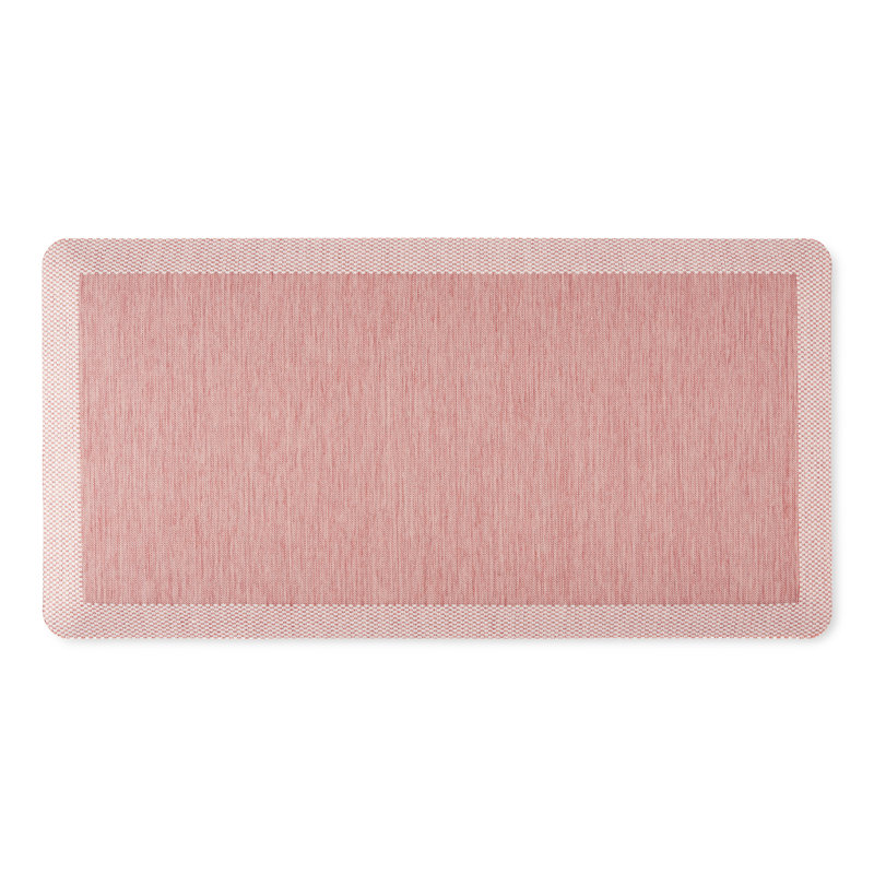 Tapis de cuisine Martha Stewart Mira, Rectangle 1 pi 8 po x 3 pi 3 po, Rouge