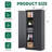 Metal Garage Storage Cabinet, Tool Locking Cabinet With Doors And 4 Shelves, Entryway Cabinet