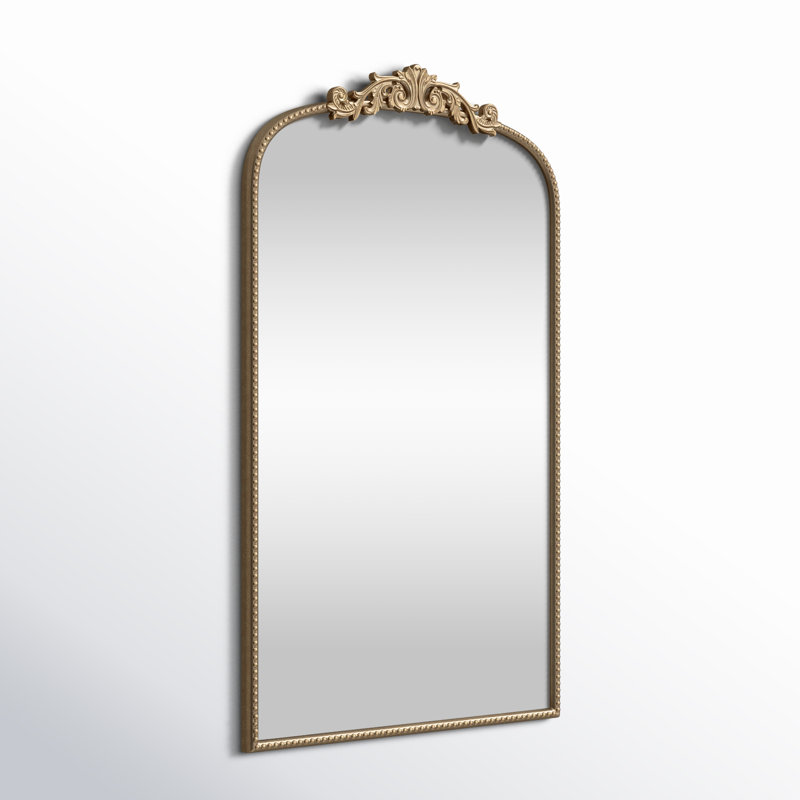Miroir d'appoint mural Emmeline, Or, 42 po x 24 po