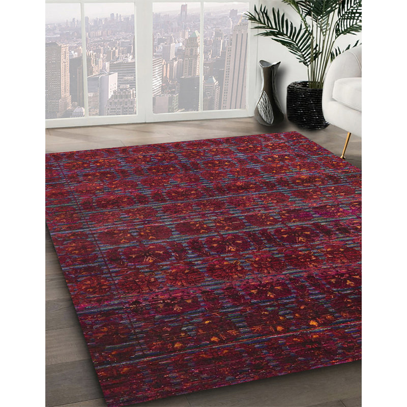 Abstract Indoor Rug, Round 4'