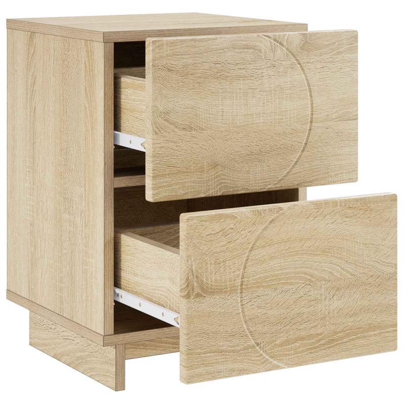 33.5 cm W Bedside Table, Sonoma Oak