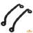 Heavy Duty Rustic Iron Twisted Barn Door Pull Handles