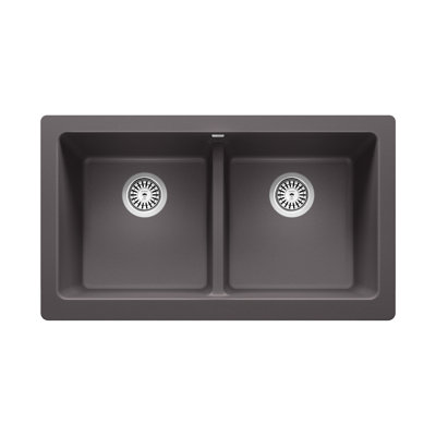 Vintera SILGRANIT 33" L X 19'' W Double Bowl Farmhouse Sink