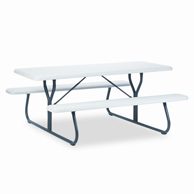 Bench Rectangular 8 - Person 72" Long Picnic Table by Iceberg Enterprises