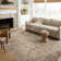 Sorrento Oriental Machine Made Polyester Area Rug in Bark/Natural