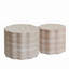 Ensemble de 2 tables basses rondes pour le salon, table d'appoint moderne minimaliste à motif de faux Mars, table de bout pour appartement, bureau