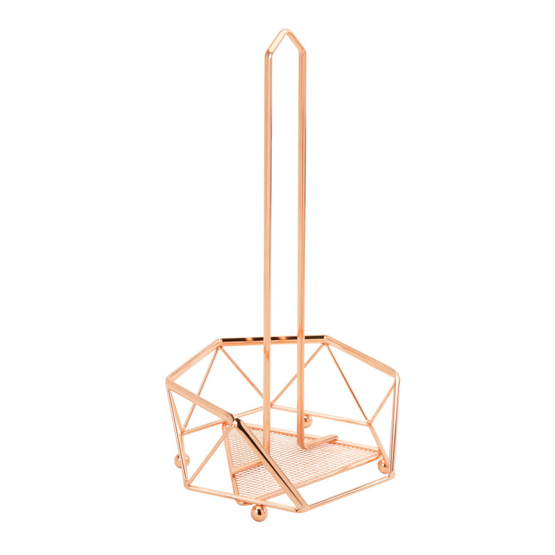 Iron Paper Towel Holder, Copper