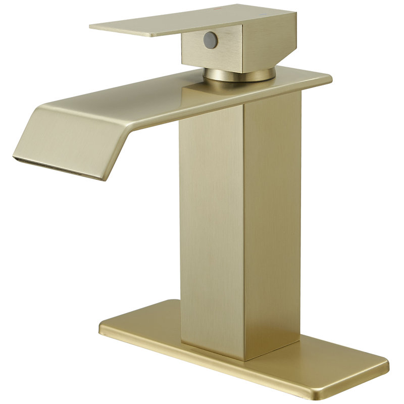 Single-Hole Single-handle Bathroom Faucet with Drain Assembly