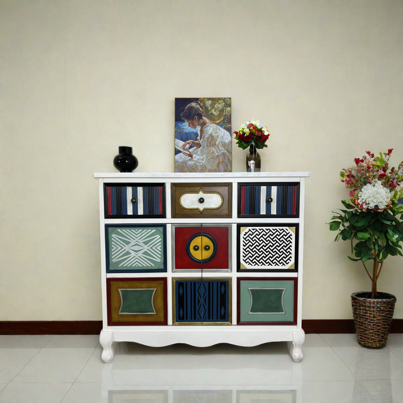 Armoire d'appoint européenne, Blanc