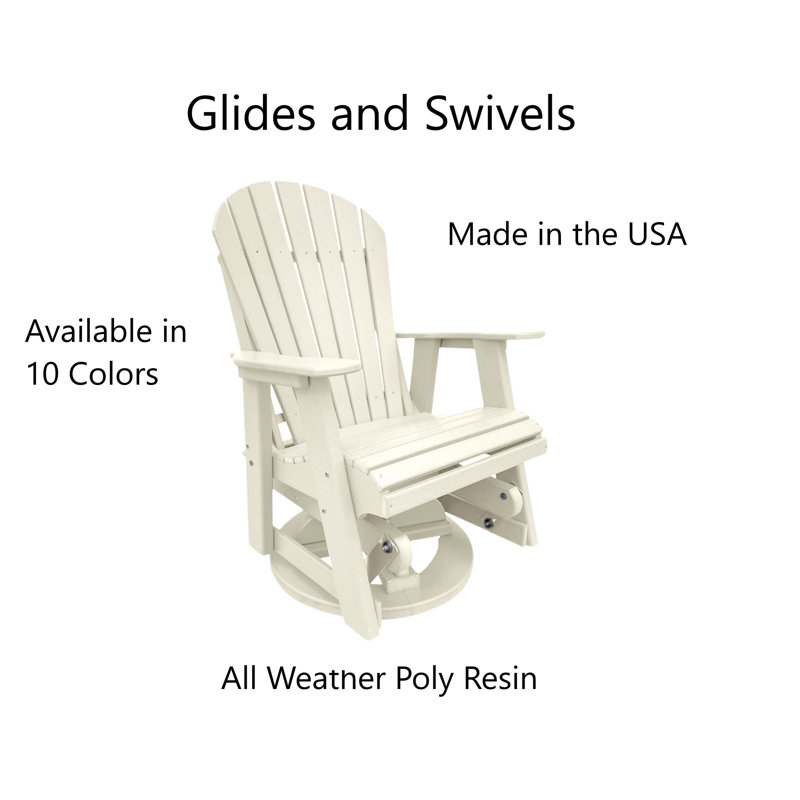 Chaise de patio pivotante Agamenn, Blanc
