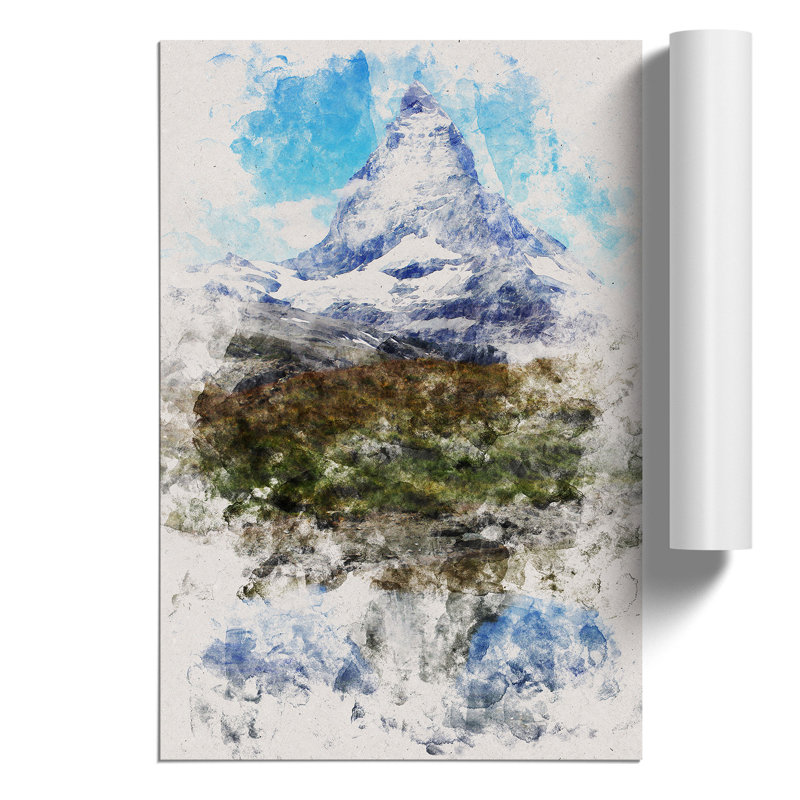 Matterhorn Mountain Vol.3 - Unframed Graphic Art, 59cm H x 42cm W x 0.1cm D