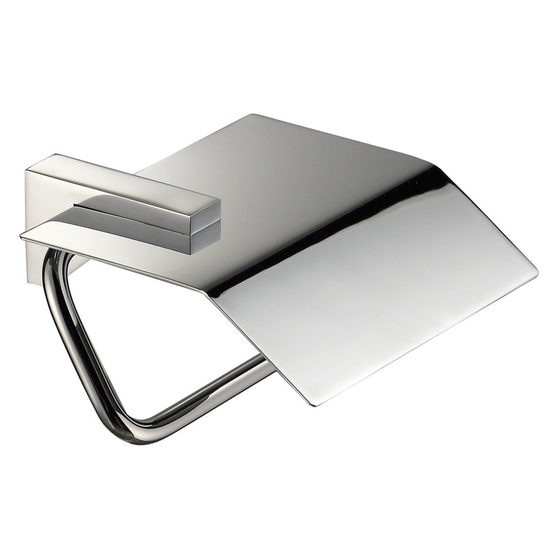 PORTE-papier avec tablette chromée (cristal)