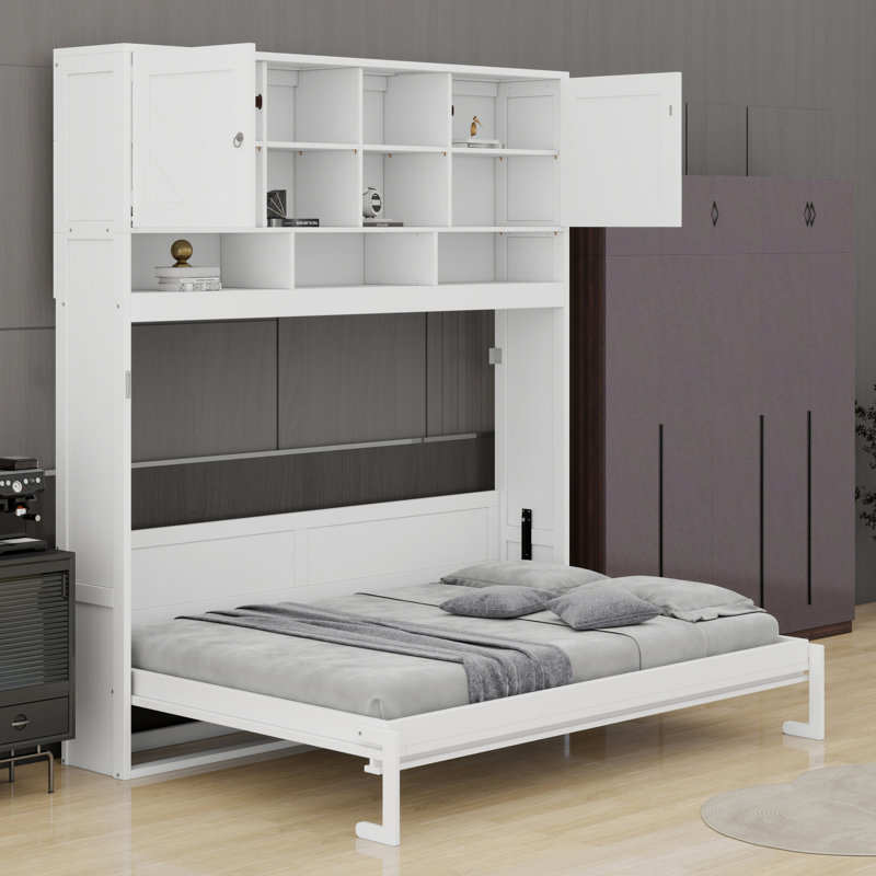 Lit escamotable moderne avec beaucoup de rangement