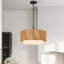  1-light Rattan Pendant Light With Diffuser 