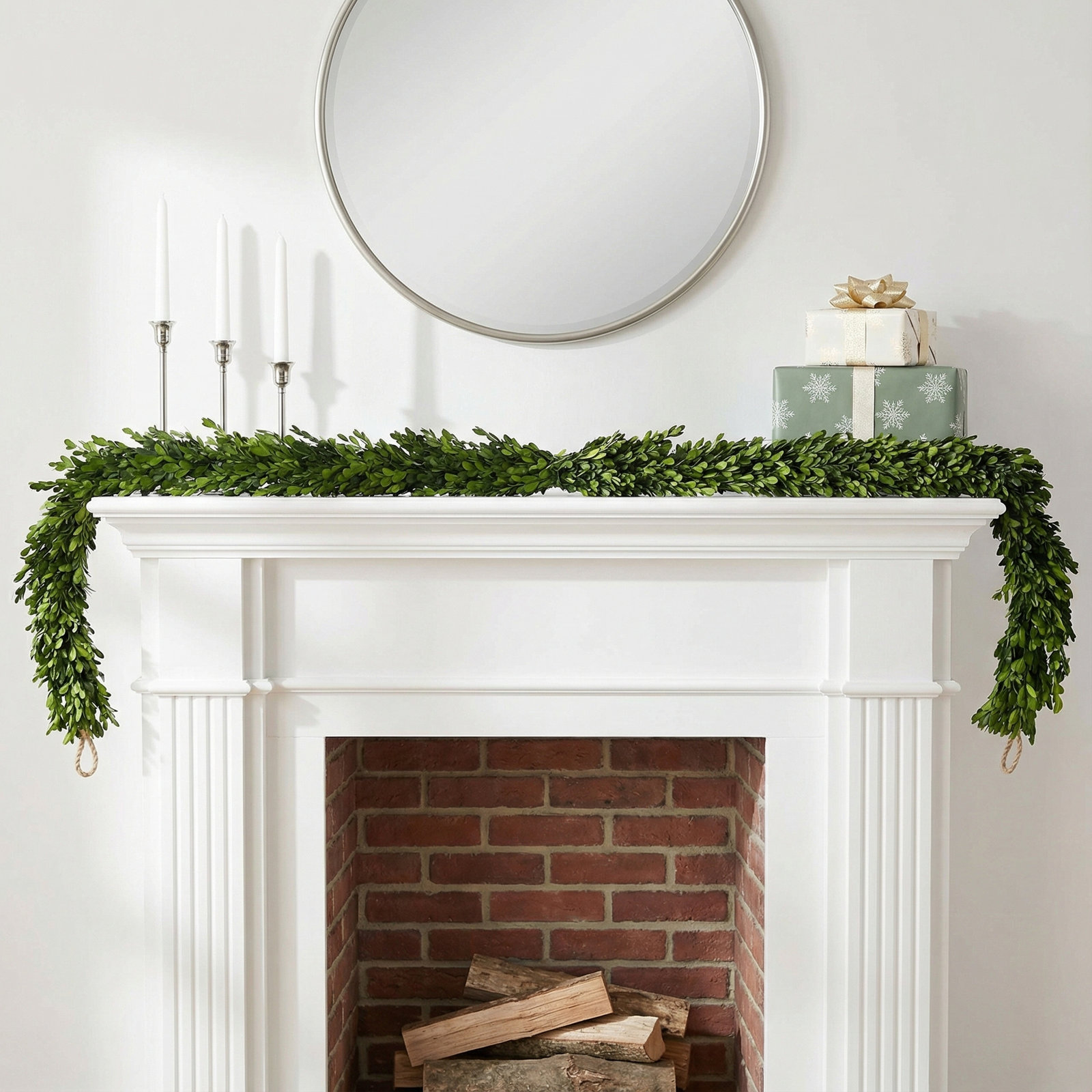 96'' in. Dried Boxwood Garland