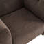 Fauteuil Maravilla moderne rembourré avec silhouette massive, surpiqûres en canal et rembourrage moelleux-136925376