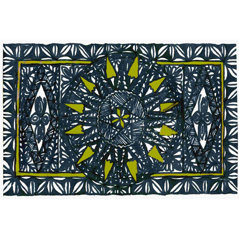 " Sunburst " Painting Print, 12" H x 18" W  