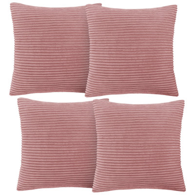Aspire Homeware Striped Square Velvet Cushion Cover