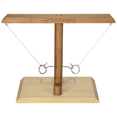 Triumph Hook & Ring Battle Game – Head-to-Head Fast-Paced Ring Toss Challenge with Built-In Scoring Ladder & Solid Wood Frame – Fun Skill Game for Tailgates, BBQs, Game Nights & Family