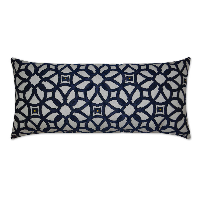 Luxe Geometric Sunbrella® Outdoor Reversible Throw Pillow