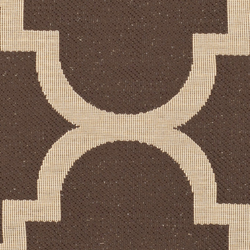 Courtyard Performance Geometric Indoor/Outdoor Area Rug, Round 7'1