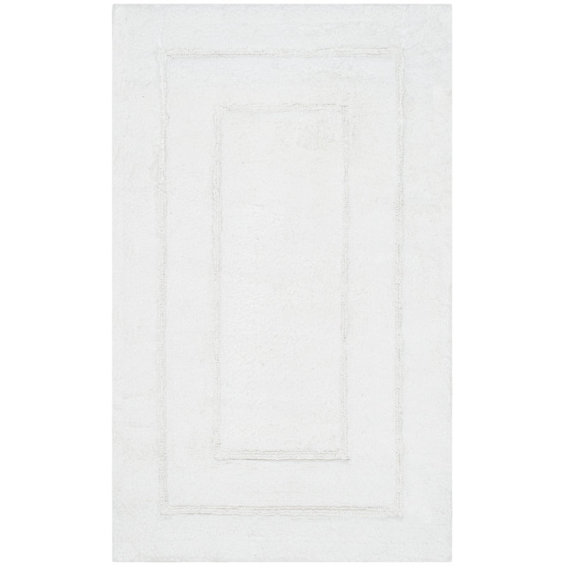 Bath Rug, White, 21" W x 34" L