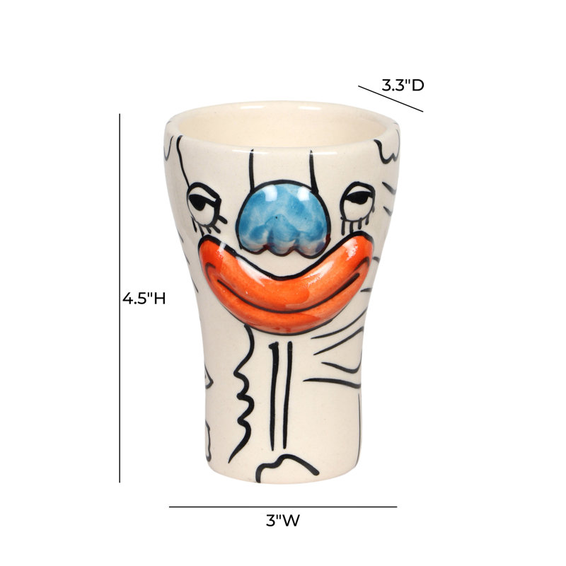 Hisela 'Bashful' Ceramic Glasses - Set of 4
