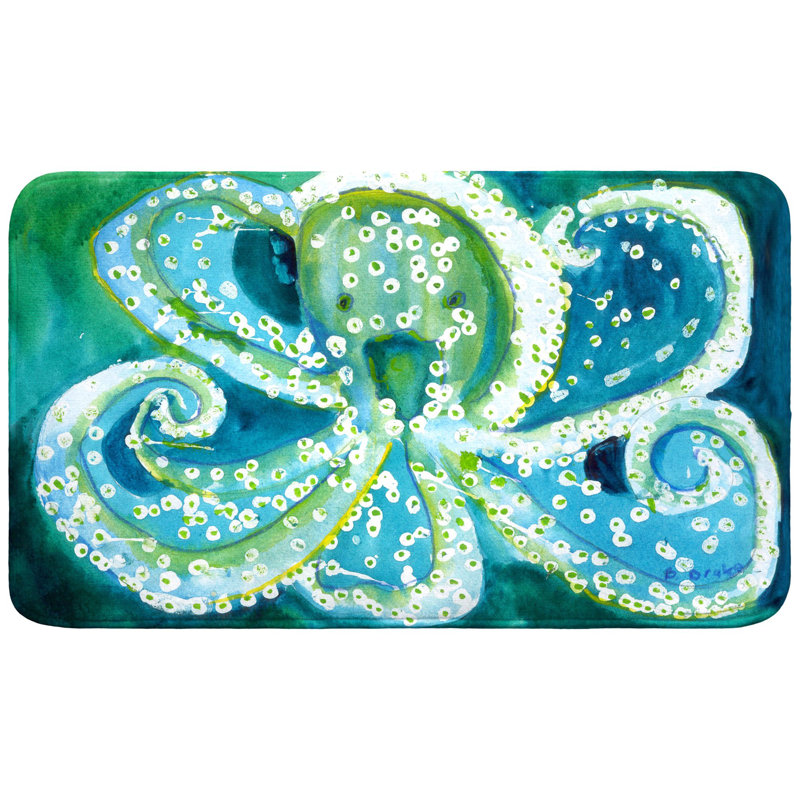 Octopus Bath Mat, Single - 18" L x 30" W