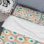 Ensemble de housse de couette en microfibre vert / turquoise / blanc 2 pièces-704546174