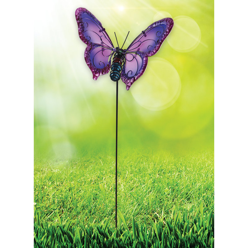 Turkan Insects Garden Stake, Purple