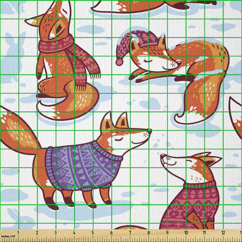 Tissu de renard Ambesonne par The Yard