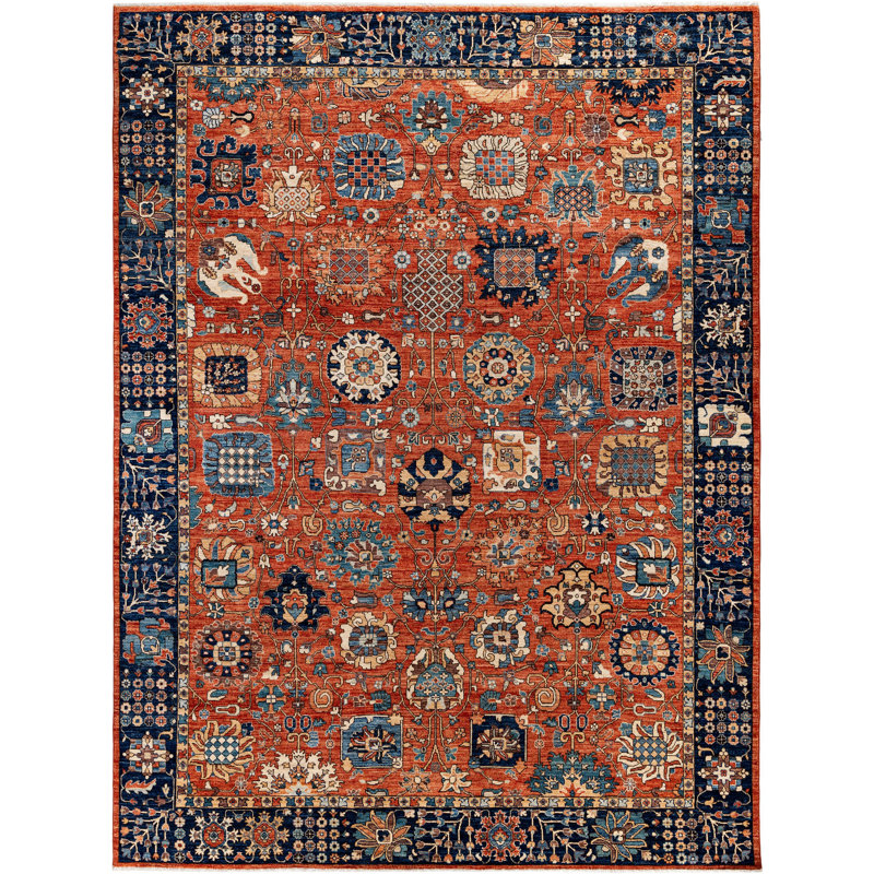 Serapi One-of-a-Kind 9' 1" X 11' 11" Hand Knotted Area Rug