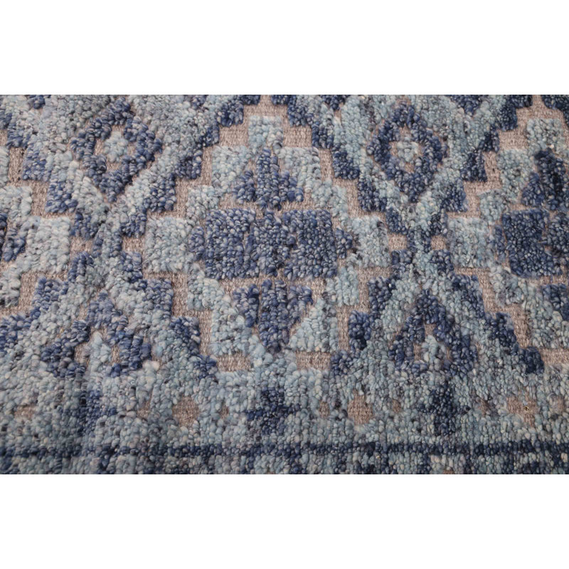 Tapis bleu Tangier 5 pi 4 po x 7 pi 8 po