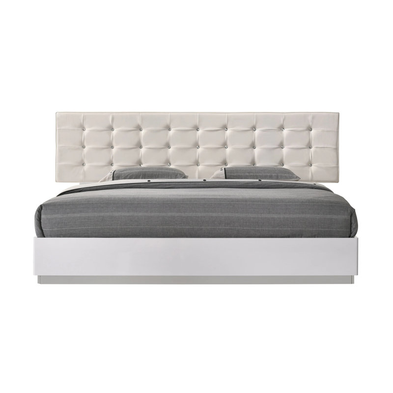 Baldree Upholstered Wingback Bed, King