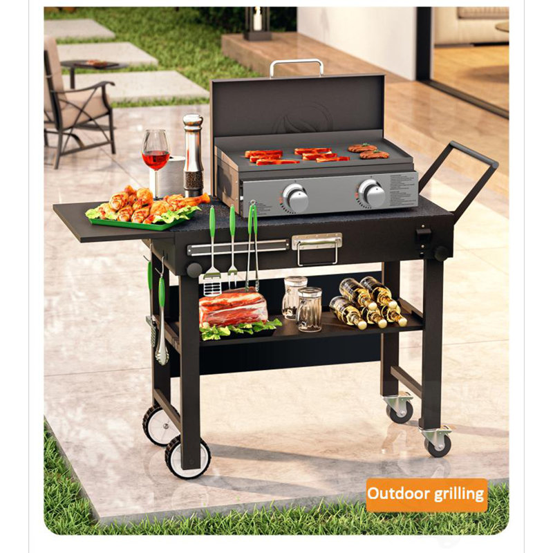 Table de barbecue pliable d'extérieur