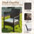 Lithe Patio Furniture Set Wicker Dining Chairs